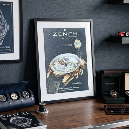 Zenith El Primero Chronomaster Open Sarı Altın Orijinal Dönem Reklamıdır (Sonradan Baskı Değildir)