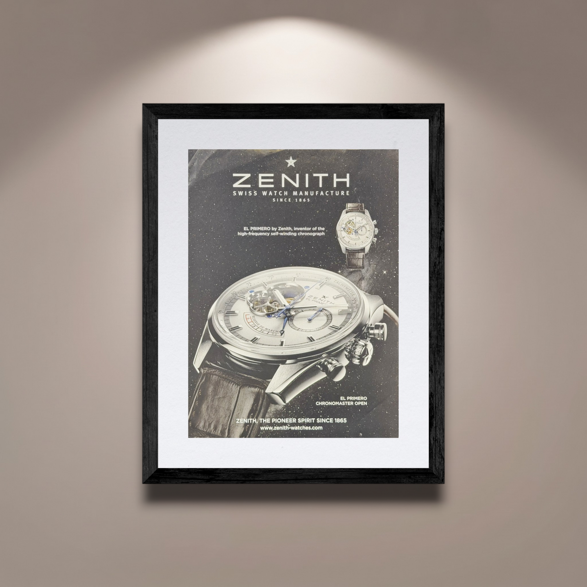 Zenith El Primero Chronomaster Open Çelik Kasa  Orijinal Dönem Reklamıdır (Sonradan Baskı Değildir)